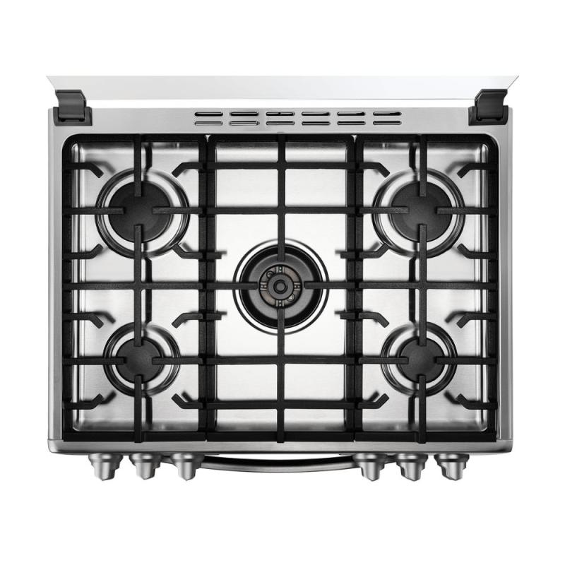 ESTUFA CON HORNO 30" CON 5 QUEMADORES SMART MONTECARLO